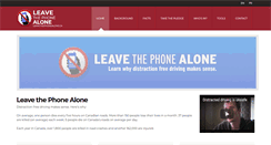 Desktop Screenshot of leavethephonealone.ca