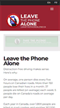 Mobile Screenshot of leavethephonealone.ca